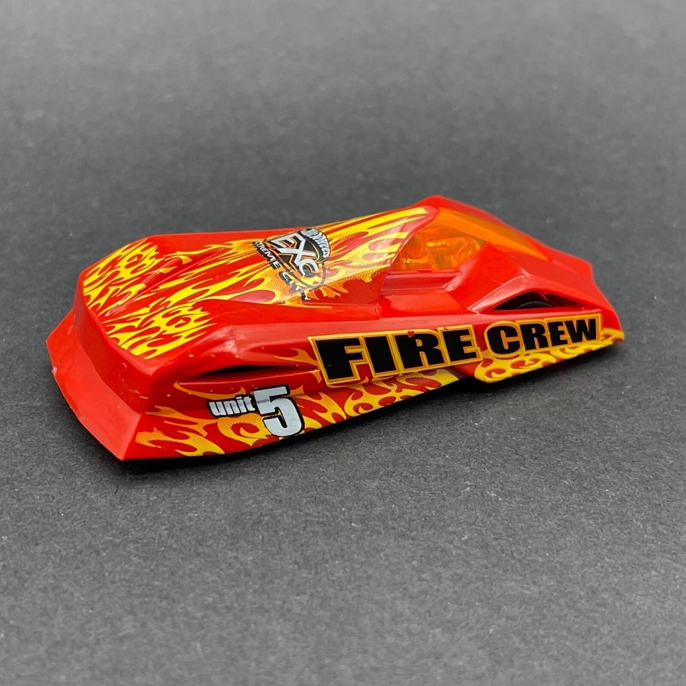 Hot Wheels Fire Crew Unit #5 Car Extreme City Red Flames Diecast 1/64 Loose - Picture 5 of 6